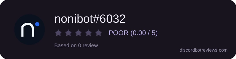 Rating widget preview for nonibot#6032