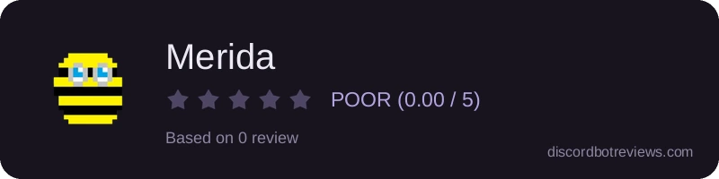 Rating widget preview for Merida