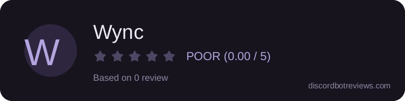 Rating widget preview for Wync