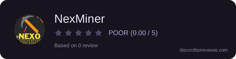 Rating widget preview for NexMiner