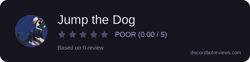 Rating widget preview for Jump the Dog