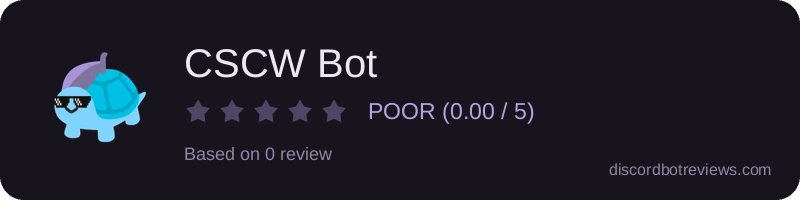 Rating banner for CSCW Bot