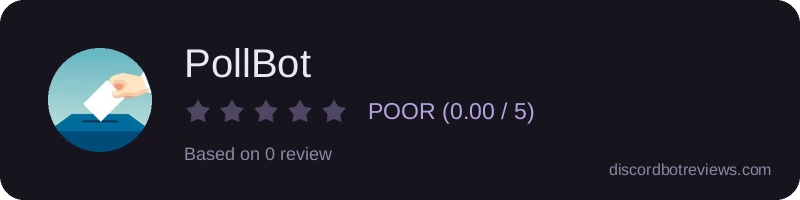 Rating widget preview for PollBot