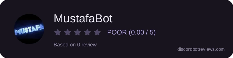 Rating widget preview for MustafaBot