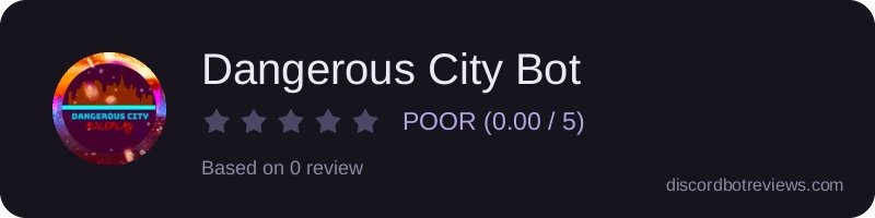Rating widget preview for Dangerous City Bot