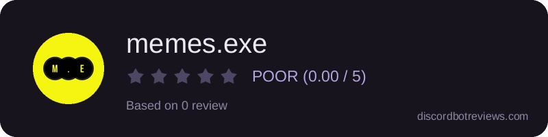 Rating widget preview for memes.exe