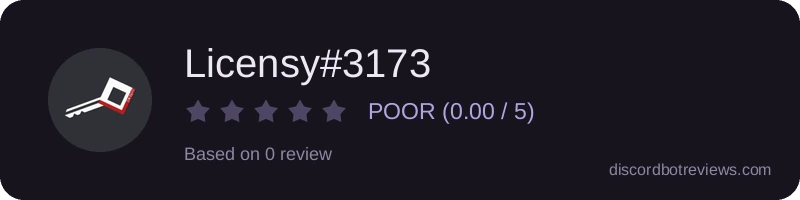 Rating widget preview for Licensy#3173