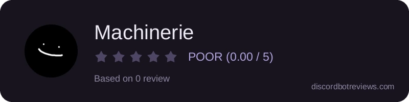 Rating widget preview for Machinerie