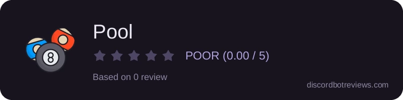 Rating widget preview for Pool