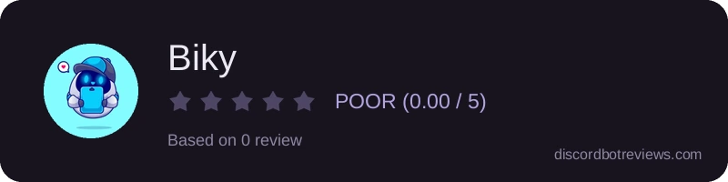 Rating widget preview for Biky