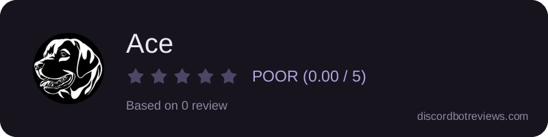 Rating widget preview for Ace