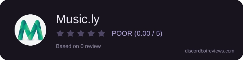 Rating widget preview for Music.ly