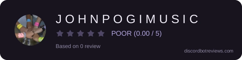 Rating widget preview for J O H N P O G I M U S I C