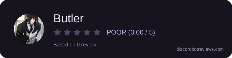 Rating widget preview for Butler