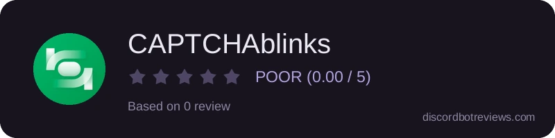 Rating widget preview for CAPTCHAblinks