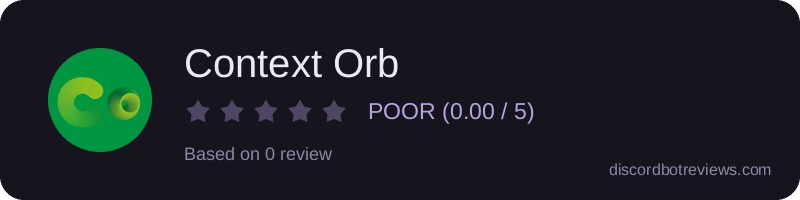 Rating banner for Context Orb
