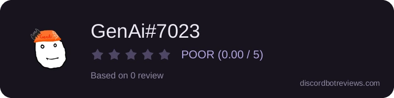 Rating widget preview for GenAi#7023