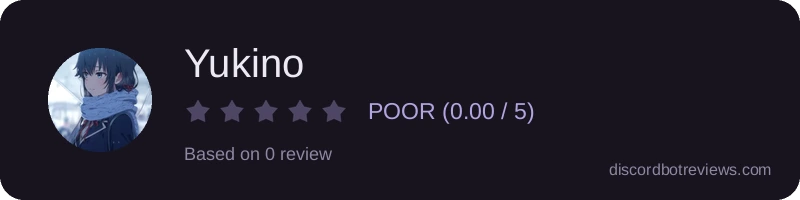 Rating widget preview for Yukino