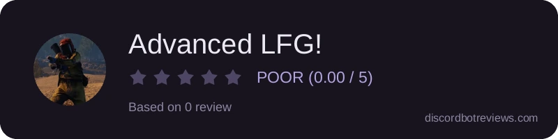 Rating widget preview for Advanced LFG!