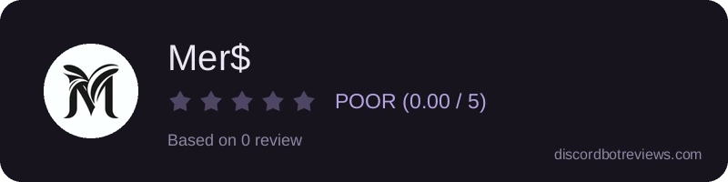 Rating widget preview for Mer$
