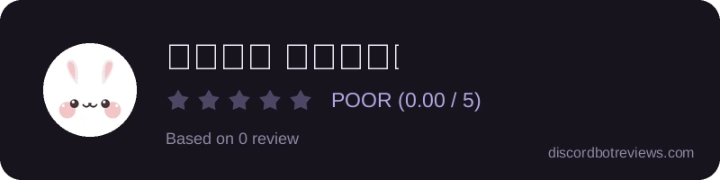 Rating widget preview for 𝐂𝐮𝐭𝐞 𝐁𝐮𝐧𝐧𝐲