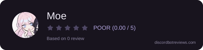 Rating widget preview for Moe