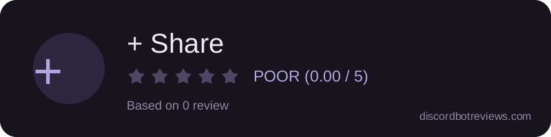 Rating banner for + Share