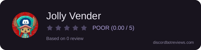 Rating banner for Jolly Vender