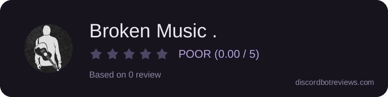 Rating widget preview for Broken Music .