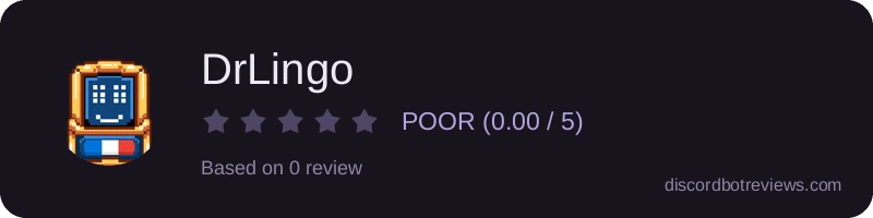 Rating widget preview for DrLingo