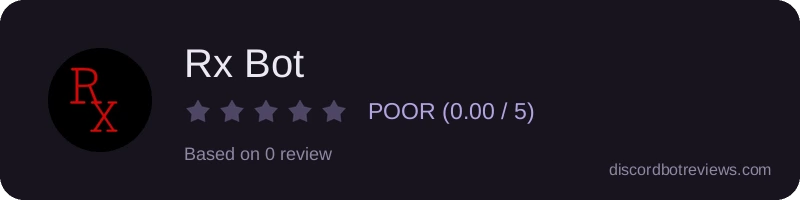 Rating widget preview for Rx Bot