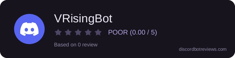 Rating widget preview for VRisingBot