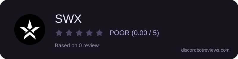 Rating widget preview for SWX