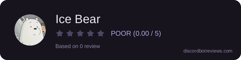 Rating widget preview for Ice Bear