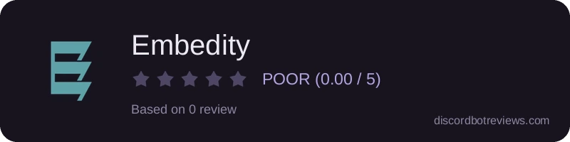 Rating widget preview for Embedity