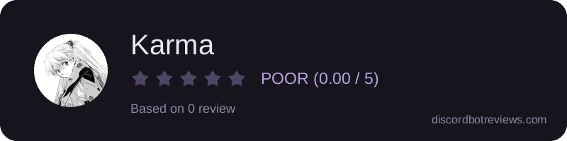 Rating banner for Karma