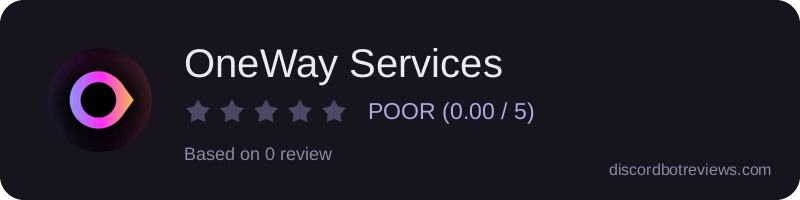 Rating widget preview for OneWay Services