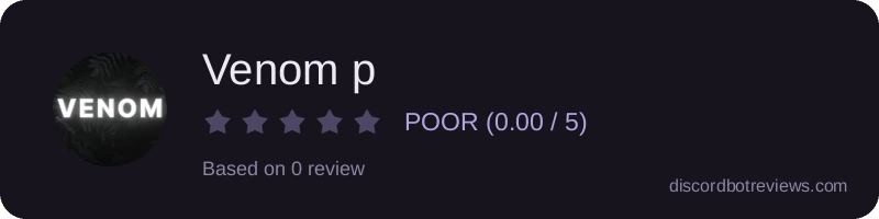 Rating widget preview for Venom p
