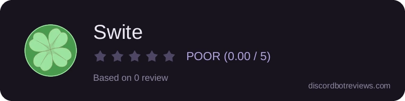 Rating widget preview for Swite