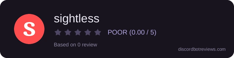 Rating widget preview for sightless