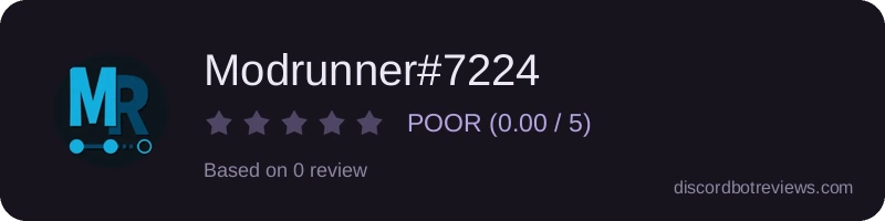 Rating widget preview for Modrunner#7224