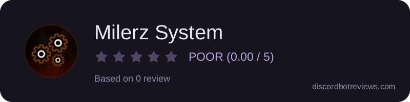 Rating widget preview for Milerz System