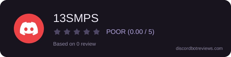 Rating widget preview for 13SMPS