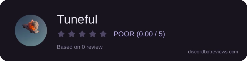 Rating widget preview for Tuneful