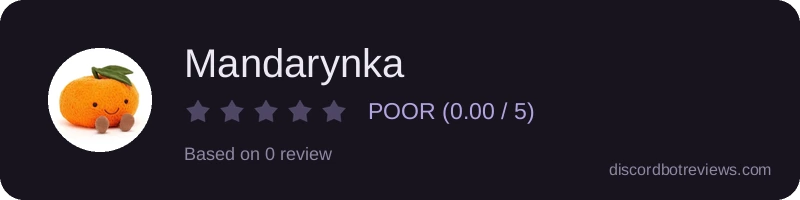 Rating widget preview for Mandarynka