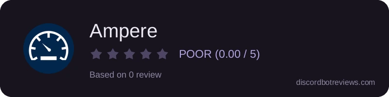 Rating widget preview for Ampere