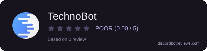Rating widget preview for TechnoBot
