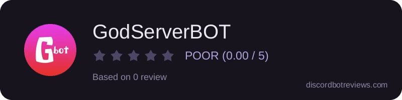 Rating banner for GodServerBOT