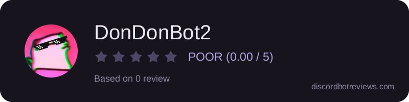 Rating widget preview for DonDonBot2