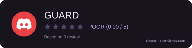 Rating widget preview for GUARD
